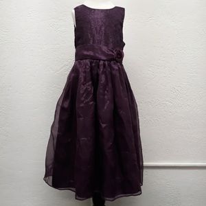 Dorissa Girls Deep Purple Dress Size 6x
